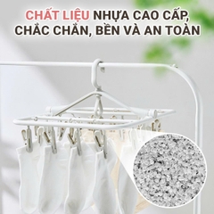 Móc Chùm Treo Quần Áo Cho Bé 32 Kẹp Có Thể Gấp Gọn Siêu Tiện Lợi BBShine – SS061