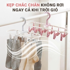 Móc Chùm Treo Quần Áo Cho Bé 32 Kẹp Có Thể Gấp Gọn Siêu Tiện Lợi BBShine – SS061