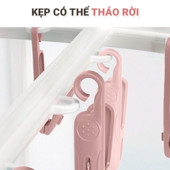 Móc Chùm Treo Quần Áo Cho Bé 32 Kẹp Có Thể Gấp Gọn Siêu Tiện Lợi BBShine – SS061