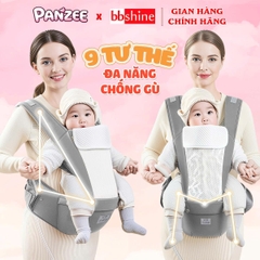 Địu Em Bé 0-2 Tuổi Chống Gù Đa Năng 9 Tư Thế Vải Lưới Thoáng Mát An Toàn Cho Bé Yêu BBShine – SS062