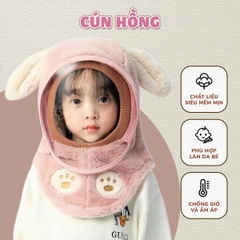 Mũ Len Trùm Đầu Cho Bé Kèm Kính Chắn Gió Bảo Vệ Bé Toàn Diện BBShine – SS064