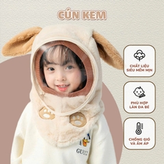 Mũ Len Trùm Đầu Cho Bé Kèm Kính Chắn Gió Bảo Vệ Bé Toàn Diện BBShine – SS064