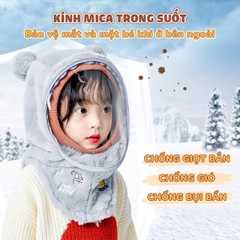 Mũ Len Trùm Đầu Cho Bé Kèm Kính Chắn Gió Bảo Vệ Bé Toàn Diện BBShine – SS064