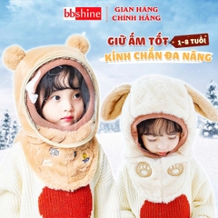 Mũ Len Trùm Đầu Cho Bé Kèm Kính Chắn Gió Bảo Vệ Bé Toàn Diện BBShine – SS064