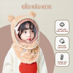Mũ Len Trùm Đầu Cho Bé Kèm Kính Chắn Gió Bảo Vệ Bé Toàn Diện BBShine – SS064