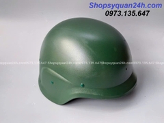 Mũ Nón Bảo Hiểm Xanh Trơn Không Kính