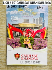 Lịch Tờ Cảnh Sát Nhân Dân 2026 (03 cuốn)