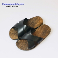 Dép Cao Su Nam Bố Vải Mài- Lê Quai Chéo