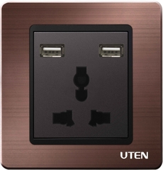 Ổ cắm 3 chấu và USB