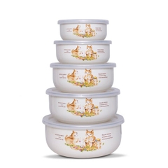 Bộ thố tráng men Fujihoro KIT 251 sử dụng bếp từ