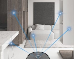 Robot hút bụi và lau nhà Rapido R6S - điều khiển Wifi, remote