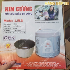 Nồi cơm điện nắp liền chống dính Kim Cương 1.5LG(CD)