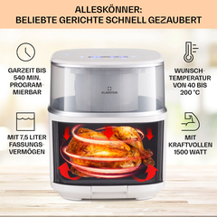 Nồi chiên không dầu Klarstein 7.5L Air Bloom - 10040497