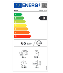 Máy rửa chén Bosch âm toàn phần 14 bộ sấy Zeolith SMV8YCX03E - Sản xuất Đức