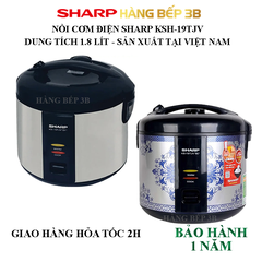 Nồi cơm điện Sharp 1.8 lít KS-19TJV"ST"