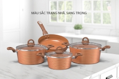 Bộ nồi chảo chống dính ceramic Sunhouse SHG2004MCA - Sử dụng bếp từ