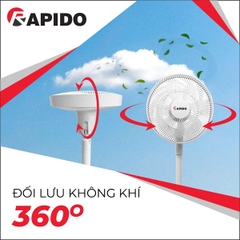 Quạt sạc điện Rapido RBF-30