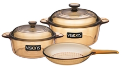 Bộ nồi chảo thủy tinh Visions VS-350/CL1