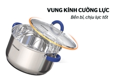 Bộ nồi inox 3 đáy Sunhouse SHG361