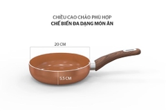 Chảo chiên chống dính Sunhouse 20cm SHG1120MCD