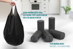 Túi đựng rác phân hủy sinh học Sunhouse KS-GA6578BS có quai xách