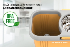 Bộ lau nhà xoay 360 độ Sunhouse KS-CL350PO / KS-CL350PB