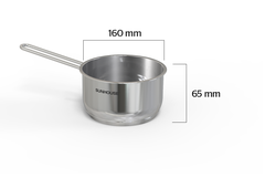 Nồi quấy bột inox 5 đáy Sunhouse 16cm SHG508-16