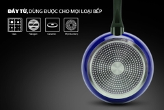 Chảo chiên chống dính đá hoa cương đáy từ Sunhouse 26cm SFP26B - Xanh
