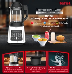 Máy xay nấu sữa hạt đa năng Tefal Perfectmix Cook 1400W BL83SD66