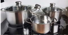 Bộ 3 nồi inox 3 đáy Fivestar 16-20-24 cm FS06CG