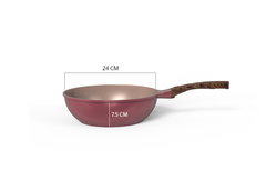 Chảo sâu lòng đáy từ Dura Pro Sunhouse DP24MP 24cm