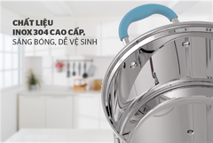 Bộ 3 nồi inox 304 5 đáy Sunhouse MAMA SHG504