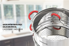 Bộ nồi xửng inox 5 đáy Sunhouse 24cm SHG507-24