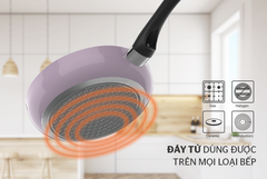 Chảo chiên đáy từ Sunhouse 26cm SHG1126MV - Tím
