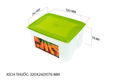 Hộp bảo quản thực phẩm khô Bizone 10000ml KB-DR10000P