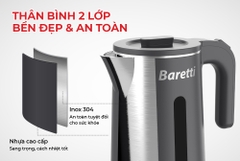 Bình đun siêu tốc Baretti BRD182 1.8 lít