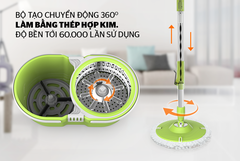 Cây lau nhà xoay 360 độ Sunhouse thế hệ mới KS-MO260IG