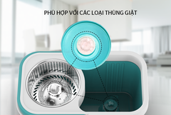 Combo Bộ lau nhà xoay 360 độ Sunhouse KS-CL350PB + 1 bông lau