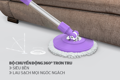 Bộ lau nhà xoay 360 độ Sunhouse KS-CL330CP - Tím