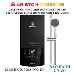 Máy nước nóng trực tiếp Ariston Aures Top 4.5P (có bơm)