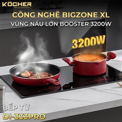 Bếp đôi điện từ Kocher DI-333PRO sản xuất Hàn Quốc
