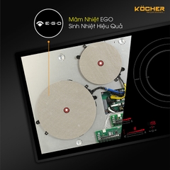 Bếp điện từ 3 vùng nấu Kocher DI-855GE (xuất xứ Đức)