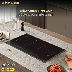 Bếp đôi điện từ Kocher DI-222 sản xuất Malaysia