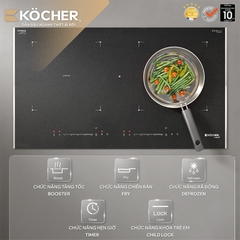 Bếp đôi điện từ chống xước Kocher X-NANO 6