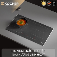 Bếp đôi điện từ chống xước Kocher X-NANO 6 PLUS