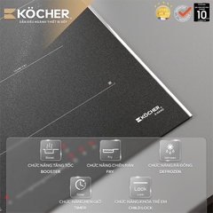 Bếp đôi điện từ chống xước Kocher X-NANO 6 PLUS