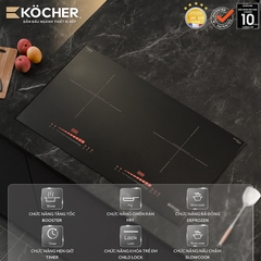 Bếp đôi điện từ chống xước Kocher X-NANO 7