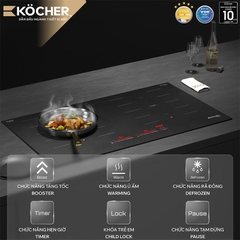 Bếp đôi điện từ chống xước Kocher X-NANO 8