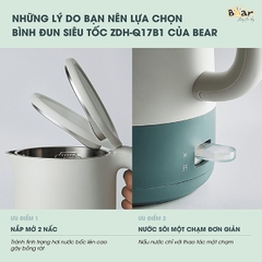 Bình đun siêu tốc Bear 1.7 lít ZDH-Q17B1