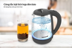 Bình đun siêu tốc thủy tinh Sunhouse 1.8 lít SHD1215B